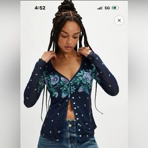 NWT Free People Home Grown Cardigan XS